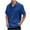 Dark Blue, variant on ZCFZJW Men's Casual Shirts Short Sleeve Button Down Shirt for Men Trendy Solid Color Vacation Clothing Beach Fashion Summer Tops Blue L