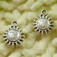 thumbnail image 3 of K-KED 180 Pcs Tibetan Silver Sun Face Charms Pendant 15X12MM S3352 DIY Delicate Jewelry Making, 3 of 3