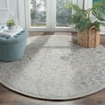 thumbnail image 2 of SAFAVIEH Glamour GLM515A Handmade Silver / Ivory Rug, 2 of 10