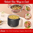 thumbnail image 6 of Brentwood 1.6-Qt. Multifunction Electric Ceramic Non-Stick Hot Pot Cooker with Stainless Steel Food Steamer (Black), HPS-3172BK, 6 of 8