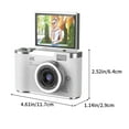 thumbnail image 3 of sdhkgrrt under $5 Teen Digital Camera, Teen Digital Camera,2.4 Inch Flip Screen Autofocus,1080P HD Selfie Camera,8X Digital Zoom Beauty Camera,Portable CCD Camera, 3 of 6