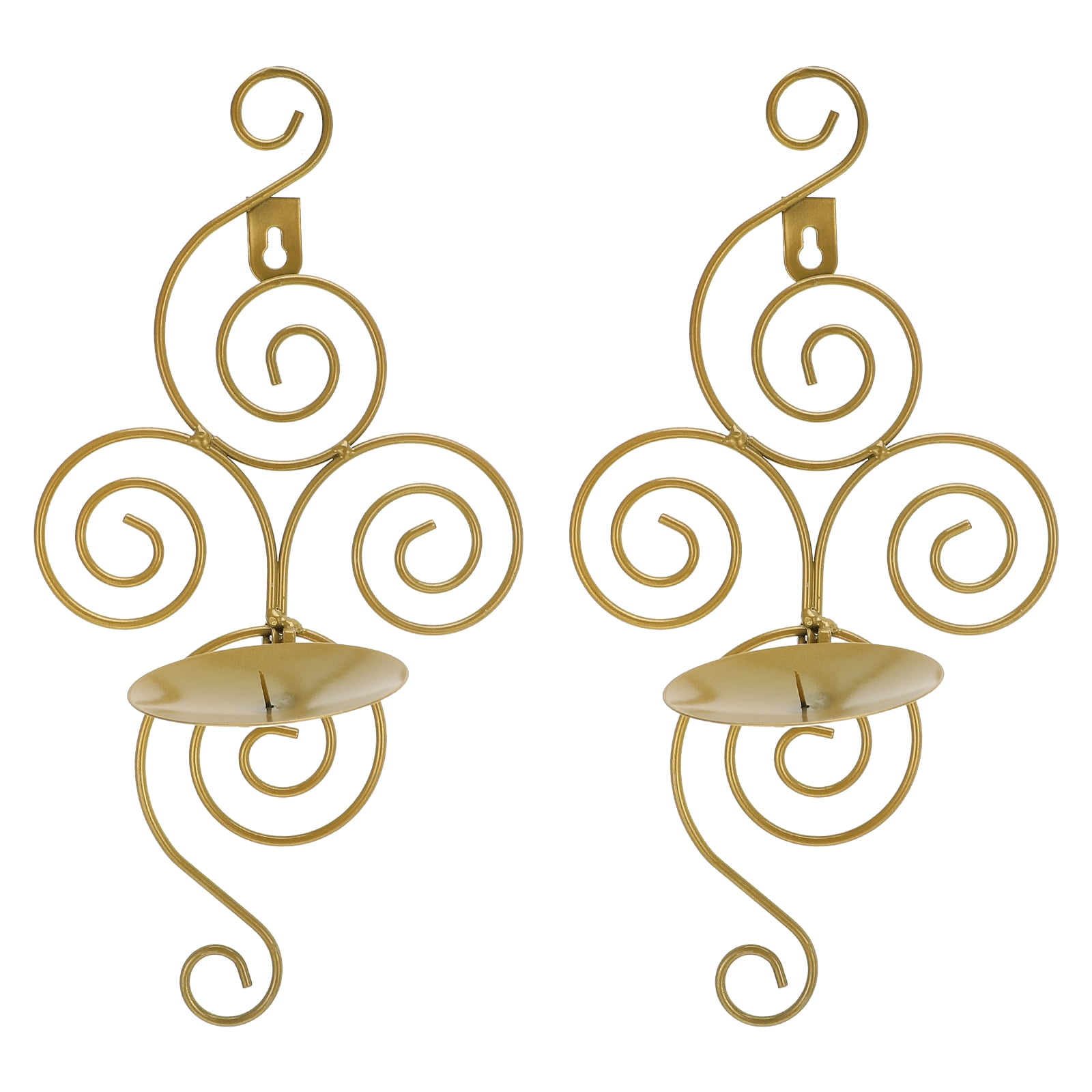 Candle Holder Tealight Candlestick Wedding Metal Hanging Swirl Bracket Iron Swirling Decorations