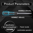 thumbnail image 2 of 6mm Dual Purpose Flat Head Phillips Screwdriver 100mm Long Flat Head Phillips Screwdriver for Professional and Home Use, 2 of 5
