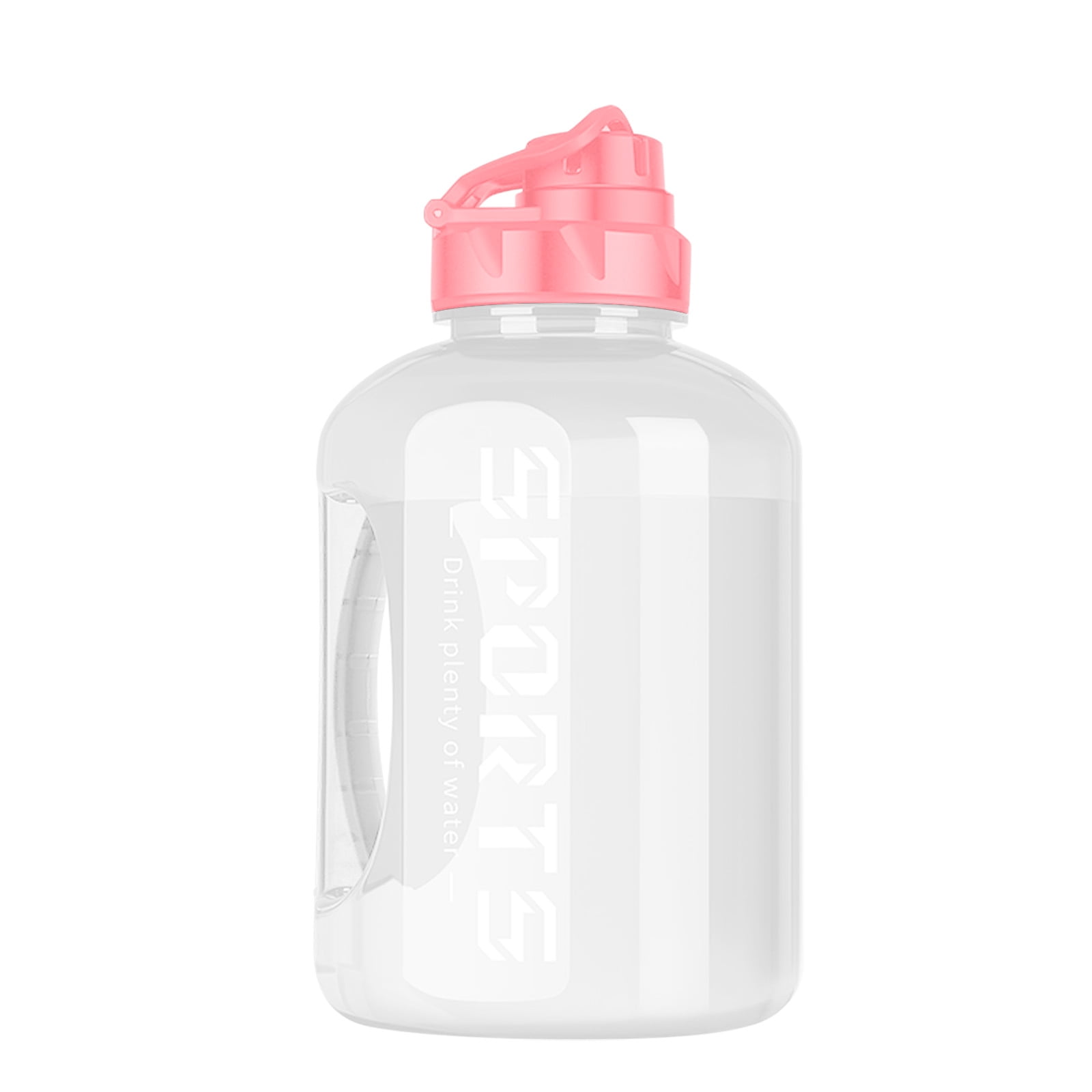 AuroraX 64 oz Water Bottles Clear Water Bottles with Handle,Large Sport BPA-Free Plastic Half Gallon Water Bottle,Water Cup