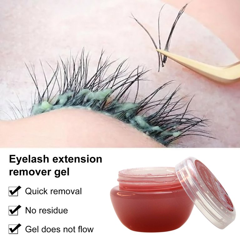 15g Professional Quick Glue Remover Lashes Eyelash Extension Cleaner &Rose