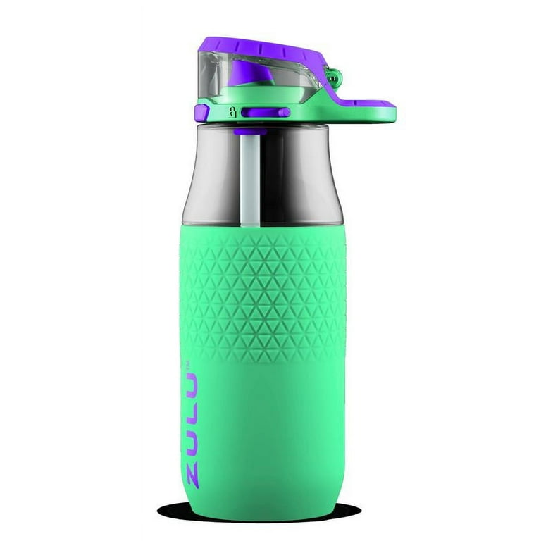 Zulu 32 oz. Studio Chug Tritan Water Bottles, 2 Pack-Gray/Green 