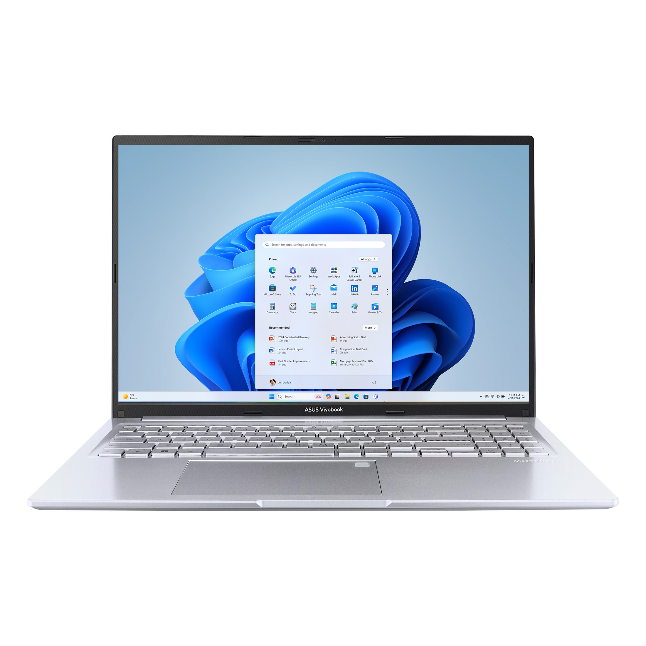 ASUS Vivobook 16 Laptop, Intel® Core™ i9-13900H, 16GB, 1TB, Windows 11 Home, Cool Silver, F1605VA-WS96