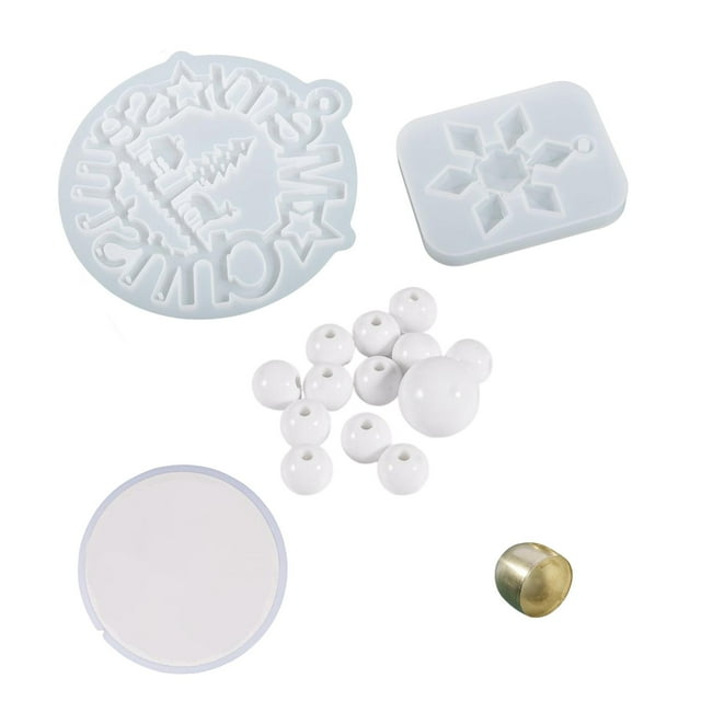 Colgante De Epoxi De Resina De Silicona, Campana De Navidad, Fabricación De Joyas, Decoración DIY, Estilo B SM SunniMix Resina epoxica