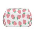thumbnail image 2 of Disketp Strawberry Estuche de Lápices de Doble Capa con Tapa Abatible y Cremallera, Organizador Escolar para Adolescentes y Adultos, 2 of 7