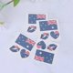 thumbnail image 2 of 25 Sheets Waterproof National Flag Stickers Temporary Disposable Eco-friendly Tattoos National Flag Decal for Sports s (Australia), 2 of 2