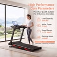 thumbnail image 2 of SONITU Folding Treadmill with 18% Auto Incline, 3.0 HP Under Desk Treadmill for Home & Office, 350 lbs Capacity, LED Display, 2 of 6