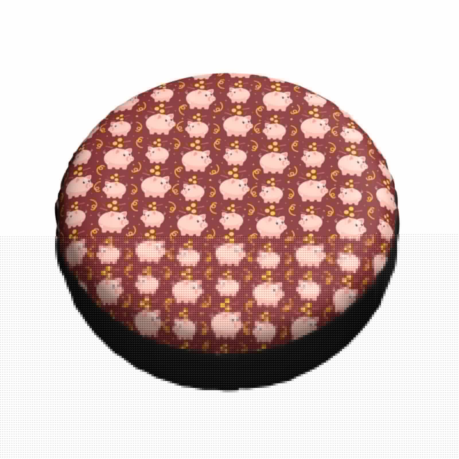 thumbnail image 3 of Kll Cute Pig With Coins Tire Cover,Universal Wheel Tire Cover For Trailer, Rv, Suv, Truck,Camper And Many Vehicle,(14 Inch), 3 of 8