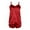 Wine, variant on 2 Piece St Patrick's Day Pajamas For Women, Night Lingerie V-Neck Sleeveless Silk Vest & Short Pant, Casual Plain Sleepwear Nightdress,Size:M