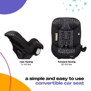 Cosco Kids Scenera Extend Infant & Toddler Car Seat, Convertible Car Seat, Columns, Blue