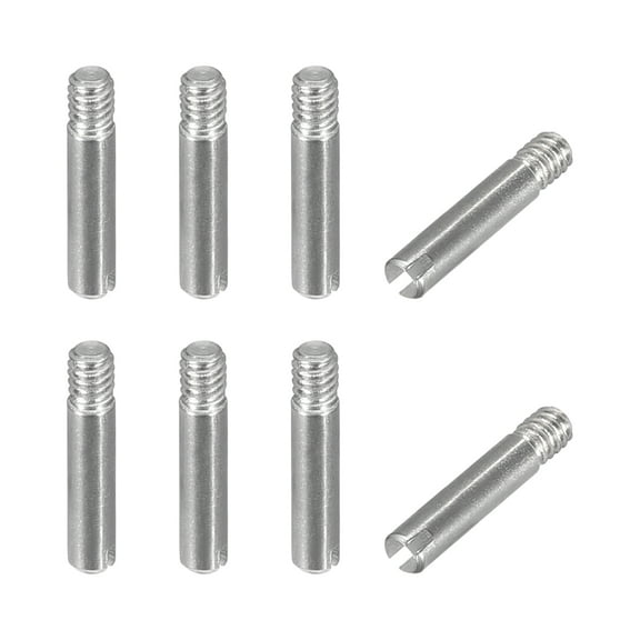 Uxcell 8Pack M2 x 10mm Slotted Cylindrical Pin 304 Stainless Steel Dowel Locating Pin