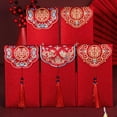 thumbnail image 5 of Red Envelope Chinese Traditional Double Happiness Red Pocket Lucky Money Hong Card Luc Accessories, Envelope Bao for Wedding, 5 of 10