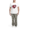 thumbnail image 5 of CafePress - Abstract Grunge Valentine Hearts Pajamas - Men's Light Loose Fit Cotton Pajama Set, 5 of 7