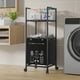 thumbnail image 1 of Storage Rack With Dirty Clothes Basket Stainless Steel 2-Layer Bathroom Storage Rack Bathroom Storage And Storage Can Accommodate Toiletries, 1 of 8