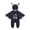 H-Ghost Gravestone, variant on Emy Dola Unisex Baby Halloween Bat Wings Romper with Hat Set 3-24M Newborn Infant Cotton Skeleton Spider Graphic Jumpsuit Outfits-1pcs