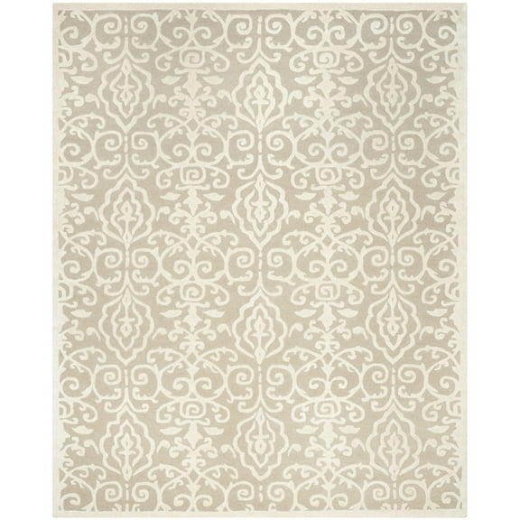 SAFAVIEH Martha Stewart Marais Geometric Damask Area Rug, Fledgling, 10' x 14'