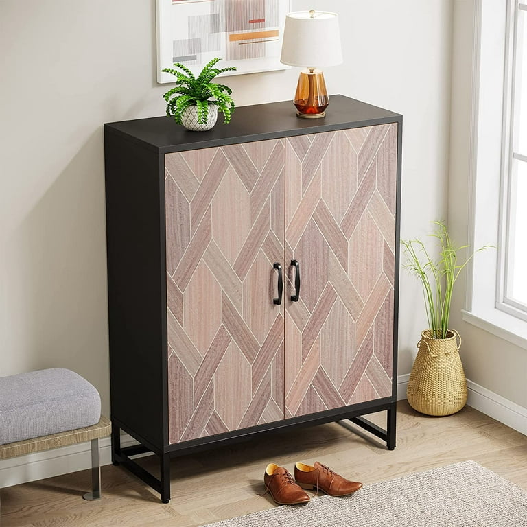TribeSigns Tribesigns Shoe Cabinet Shoe Storage Cabinet with Doors for  Entryway 16-18 Pair Modern Shoe Rack Organizer with Drawers