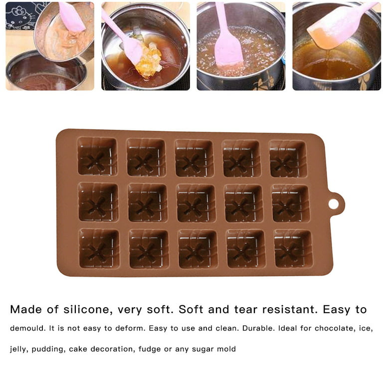 15 cavity diy silicone chocolate molds
