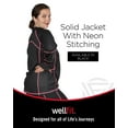 thumbnail image 2 of Wellfit Solid Jacket With Neon Stitching, XS, Black, 2 of 8