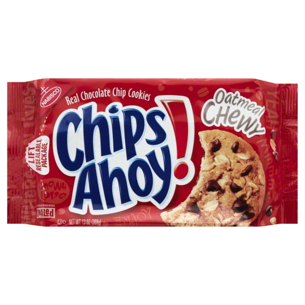 Nabisco Chips Ahoy! Oatmeal Chewy Chocolate Chip Cookies, 13 Oz.