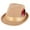 Tan, variant on Kenny K  Dressy Faux Felt Fedora with Feather (Men)