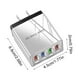 thumbnail image 4 of Pisexur Electrónica para Hombres 4 Puertos LED Rápido QC 3.0 USB Hub Cargador de Pared 3.1A Adaptador de Corriente Enchufe de EE. UU. Electrónica para Niños, Organizador de Electrónica, 4 of 7