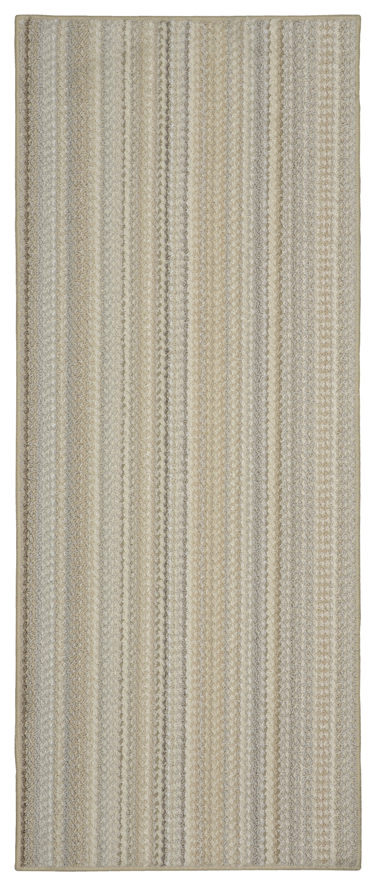 Garland Rug Carnival Stripe Assorted Earth Tone Indoor Runner Rug, 2' x 5'