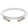 thumbnail image 5 of Mediabridge Ultra Series Subwoofer Cable (25 feet) - Dual Shielded w/ Gold Plated RCA Connectors - White (Part# CJ25-6WR-G1 ), 5 of 6