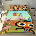 thumbnail image 1 of Súper Canciones Simples Conjunto de sábanas temático, trío de piezas, cómodo y amigable con la piel, diseño único, regalo de decoración para el hogar para familiares, amigos y fans,173cm *218cm, 1 of 6