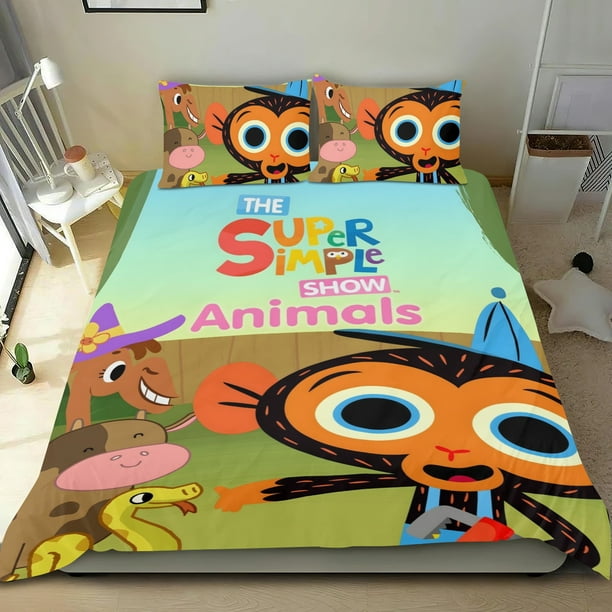 Súper Canciones Simples Conjunto de sábanas temático, trío de piezas, cómodo y amigable con la piel, diseño único, regalo de decoración para el hogar para familiares, amigos y fans,140cm *210cm