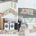 thumbnail image 5 of Pioneer Flower Floral Print Pattern Kitchen Rugs Sets Of 2,Anti Fatigue Kitchen Mat Rugs Non Slip Washable,Decorative Kitchen Floor Mats for Kitchen,Sink,Laundry,17"x30"+17"x47", 5 of 7