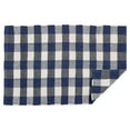thumbnail image 2 of DII Navy & Cream Buffalo Check Rag Rug, 24" x 36", 2 of 3