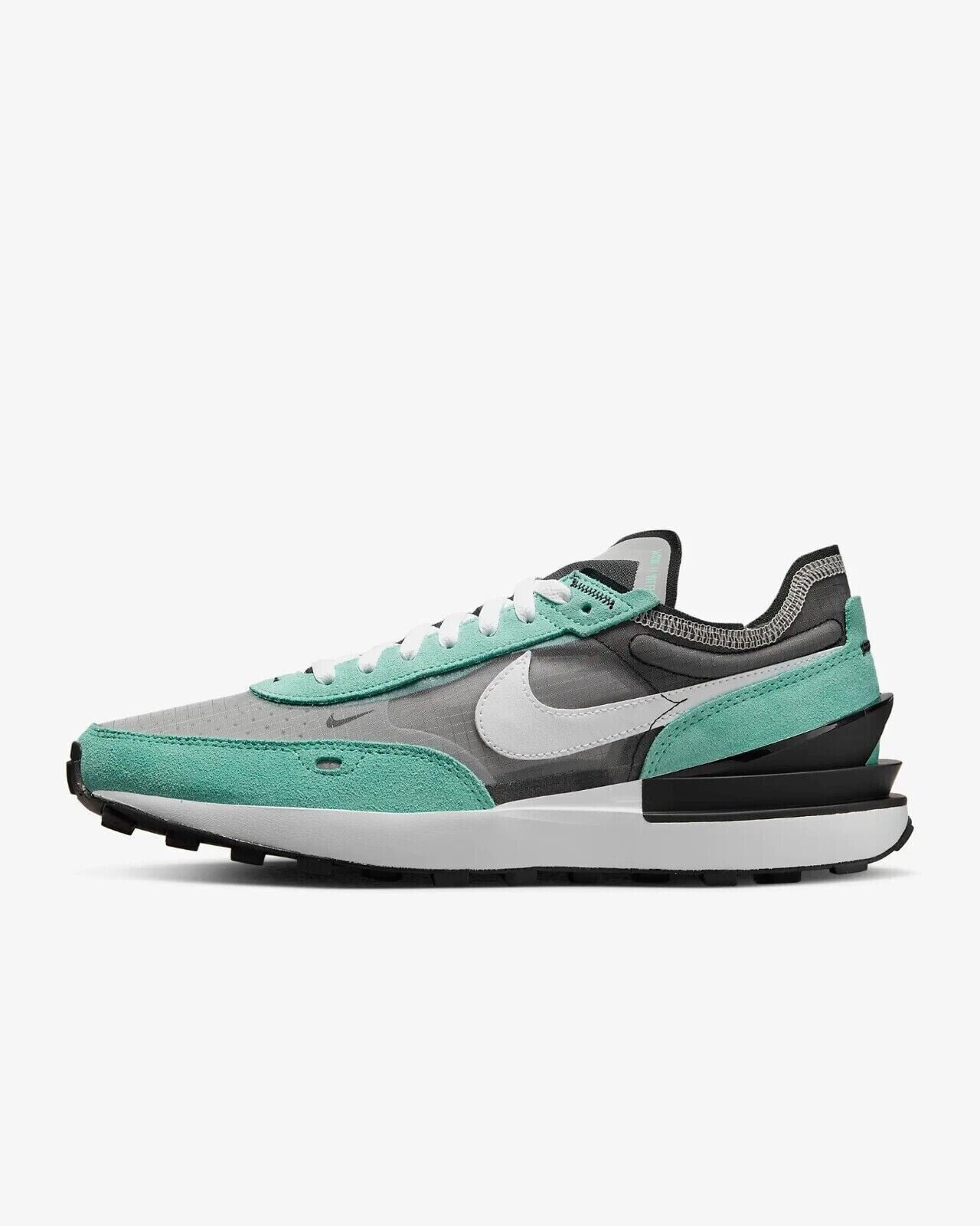 Nike Waffle One SE DD8014005 Mens Black/Menta/White Running Shoes Size