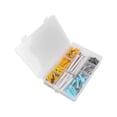 thumbnail image 3 of Kit surtido de tornillos de 200 piezas, tornillos autorroscantes con anclajes para suministros de reparación de muebles de cocina para el hogar, 200 piezas, 3 of 14
