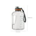 thumbnail image 3 of 1600ML Large Capacity Sports Water Bottle with Tea Strainer, Portable Outdoor Tote Rope Handle, Frosted Plastic Big Belly Cup for Men and Women, 3 of 8