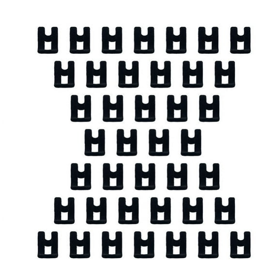 Topboutique 60 PCS Hanger Hooks, Cascading Clothes Hanger Connector, Flocking Mini Hooks for Clothing & Closet Storage, Black.