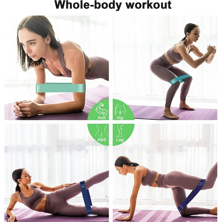 Resistance Band for Women and Men Workout Bands Elastic Bands for Exercise with 5 Different Resistance Levels for Gym Training Yoga Pilates Home Walmart