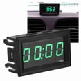 thumbnail image 4 of Roloj LED Luminoso digital para Automóvil - RELOJ Electrónico para Tablero Con Funciones de fecha y temporizador Verde, 4 of 7