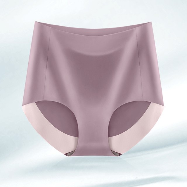 WILLBEST Calzones Para Niña Transpirable Que Absorbe La Microfibra Calzoncillos De Cintura Alta De Seda De Hielo Sin Fisuras Bragas Para Las Mujeres
