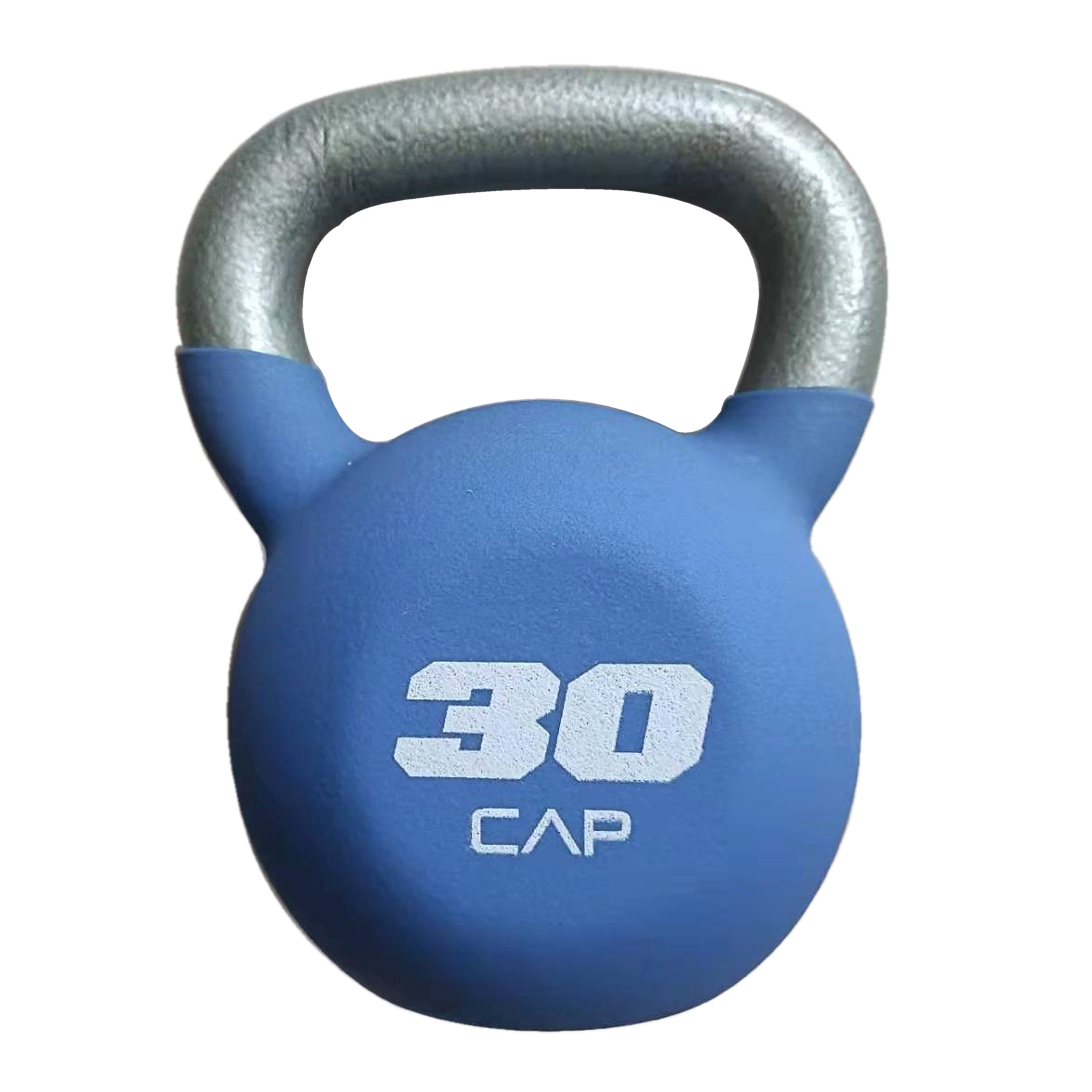 (2 pack) CAP, 30lb Neoprene Coated Kettlebell, Blue