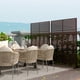 thumbnail image 3 of Yeshouse Valla de privacidad metálica independiente, resistente a la corrosión y a la intemperie, fácil de instalar, divisor decorativo moderno para patio, terraza, balcón, jardín e interior, 3 of 8