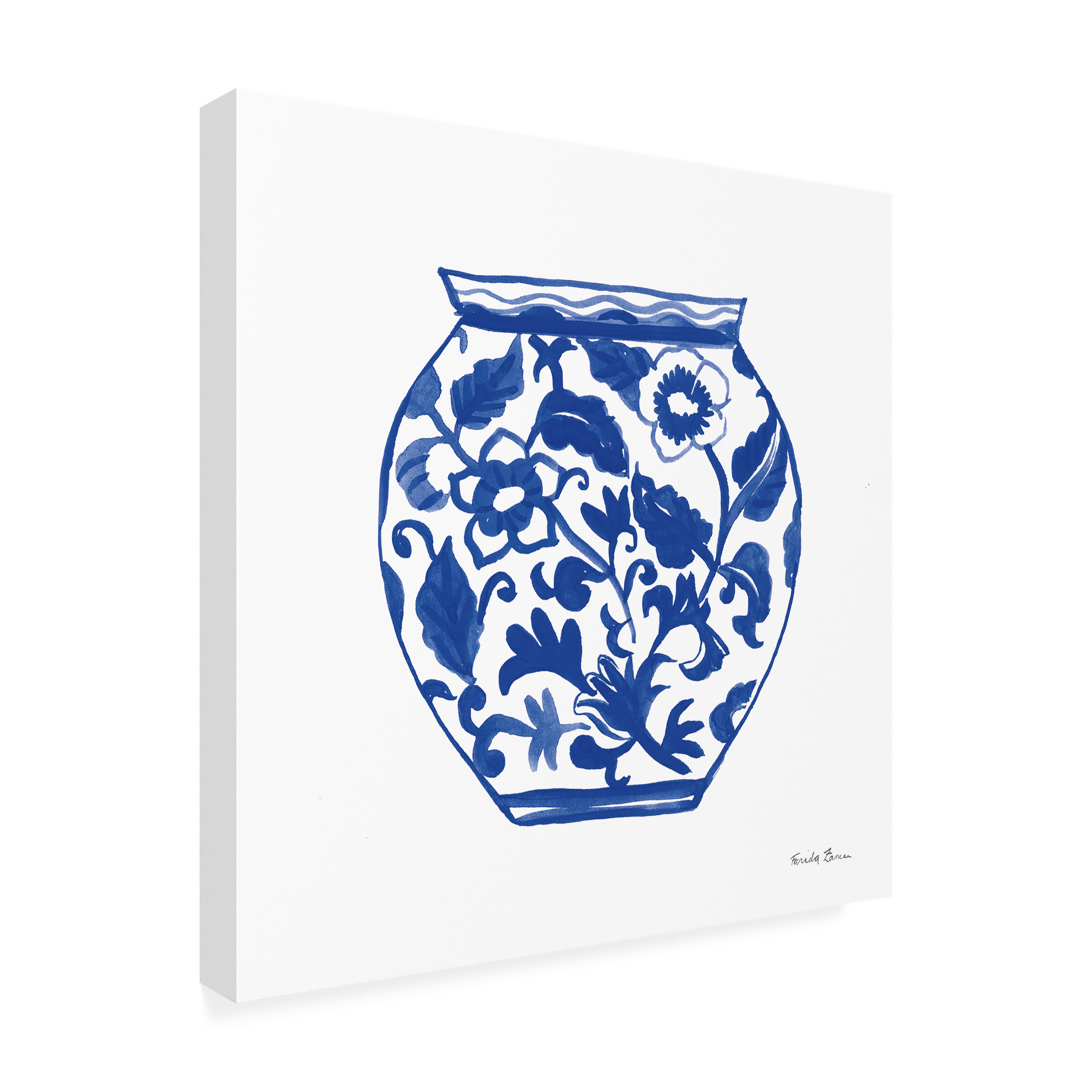 Trademark Fine Art 'Chinoiserie I' Canvas Art by Farida Zaman