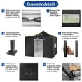 thumbnail image 4 of COBIZI 10x10 Pop up Canopy Outdoor Heavy Duty Tents for Party,Camping,Commercial,Waterproof Gazebo with 4 Removable Sidewalls, Carry Bag, Black(Upgraded Frame&Windproof), 4 of 10