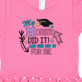 thumbnail image 3 of Inktastic My Mommy Did It and She Did It for Me with Graduation Cap Girls Toddler Dress, 3 of 4