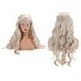 thumbnail image 3 of Unique Bargains Lace Front Wigs For Women 26" Gray Gold Tone Long Body Wave with Wig Cap, 3 of 6