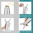 thumbnail image 5 of Yolispa Whipped Cream Dispenser, Aluminum Whipped Cream Dispenser with 3 Decorating Nozzles & Cleaning Brush, 1-Pint / 500 ML Cream Maker for Desserts, Coffee, Cocktails, Baking, 5 of 12